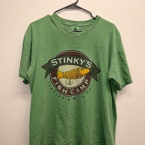 Green Stinky's Fish Camp T-Shirt